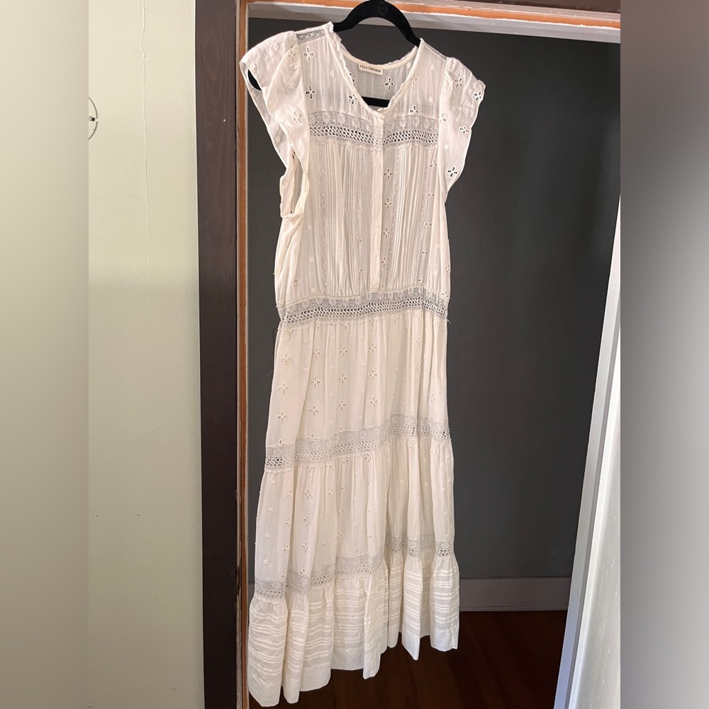 Ulla Johnson, eyelet dress.  Ivory, size 8